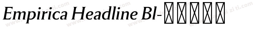 Empirica Headline Bl字体转换